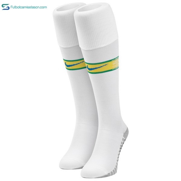 Calcetines Brasil 1ª 2018 Blanco